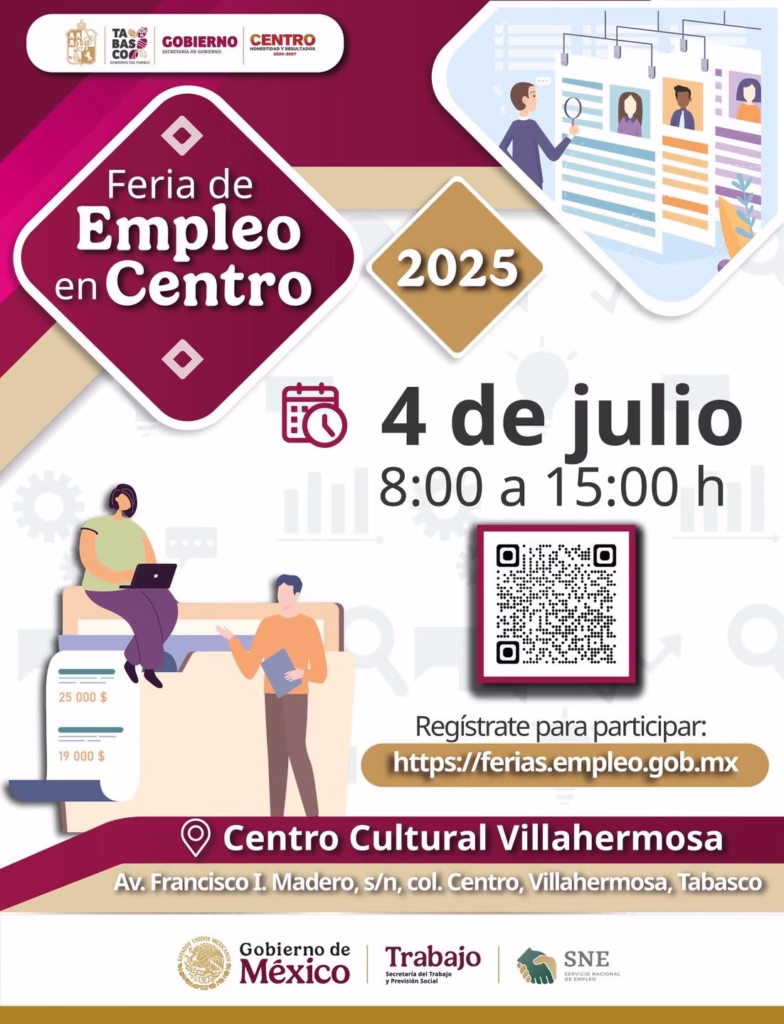 Feria Del Empleo Centro 2025: 1,110 Vacantes Disponibles El Viernes 4 De Julio 70 Feria Del Empleo Centro 2025