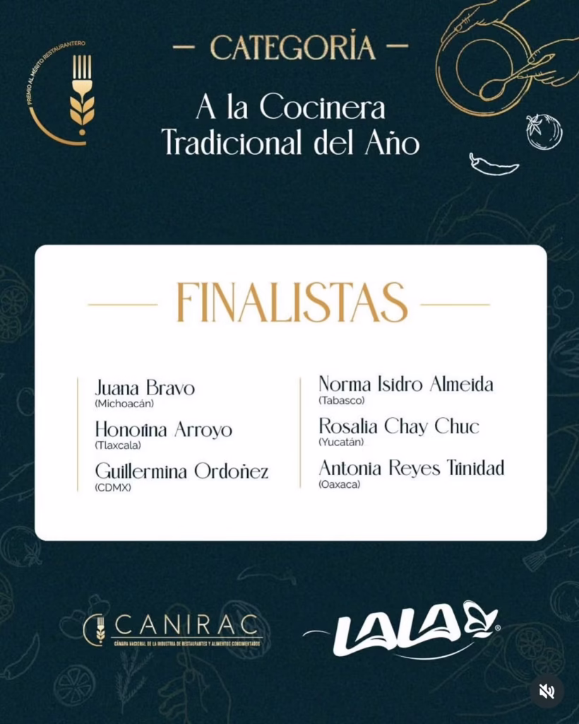 Tabasco Celebra: Lupita Vidal Nominada Chef Del Año Y “La Güera De Las Tortillas” Como Cocinera Tradicional 2025 75 524287294 18515514046030188 4105399770847990356 N