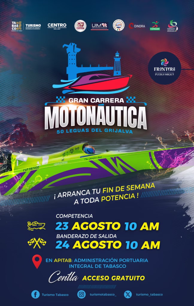 El Rugir De Los Motores Regresa Al Rio Grijalva Tabasco Vivira La Gran Carrera Motonautica ‘50 Leguas
