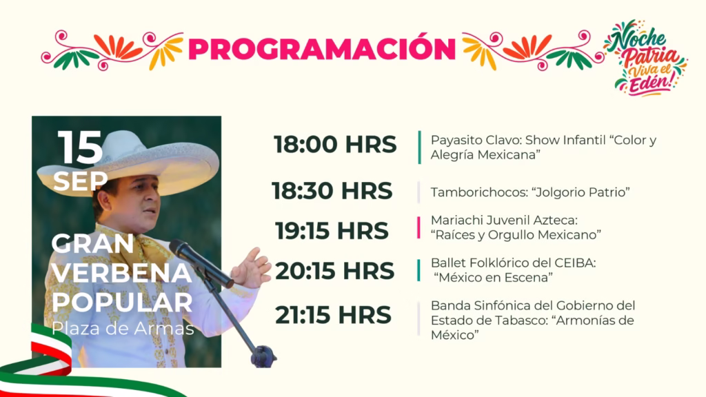 “¡Viva El Edén!”: Tabasco Celebrará Con Cultura, Música Y Tradición El 215 Aniversario Del Grito De Independencia 74 Whatsapp Image 2025 08 26 At 2.54.14 Pm 4