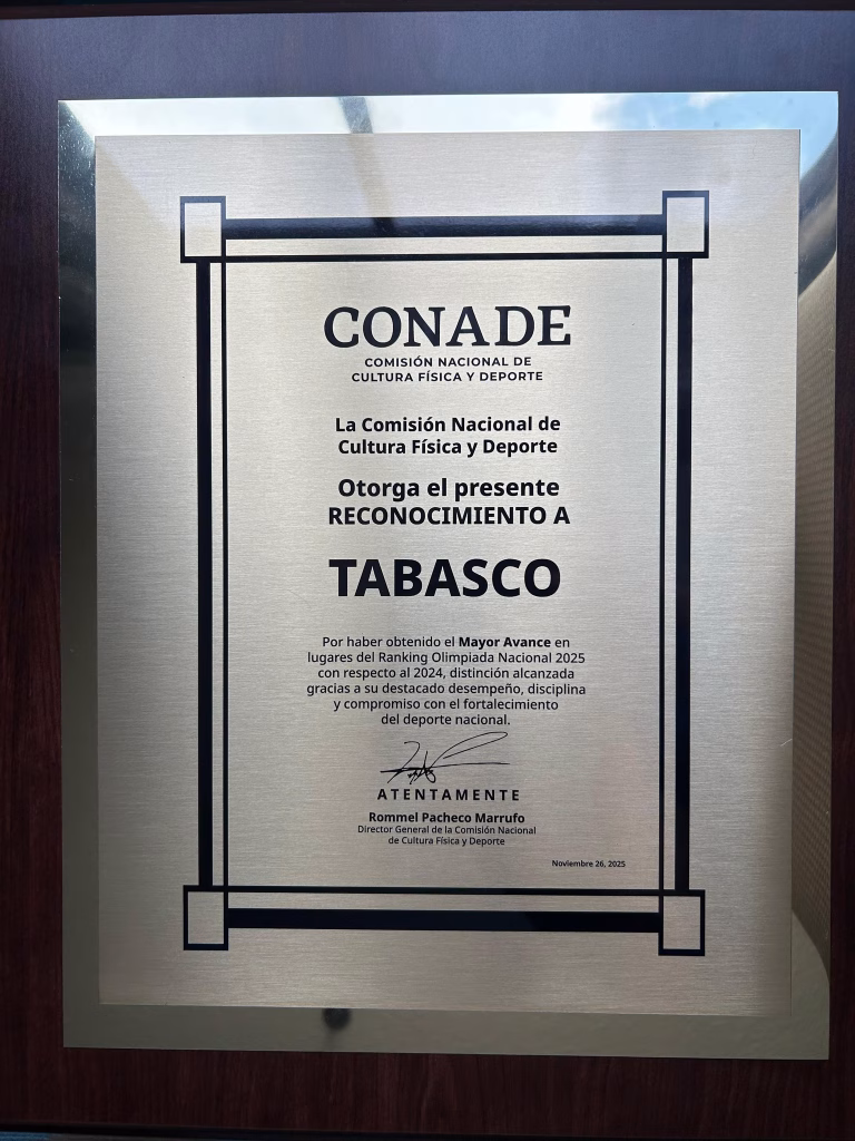 Tabasco Recibe El Premio A La “Entidad Con Mayor Avance” En La Olimpiada Nacional 2025 72 591730939 1421949335957217 8132303682023719182 N