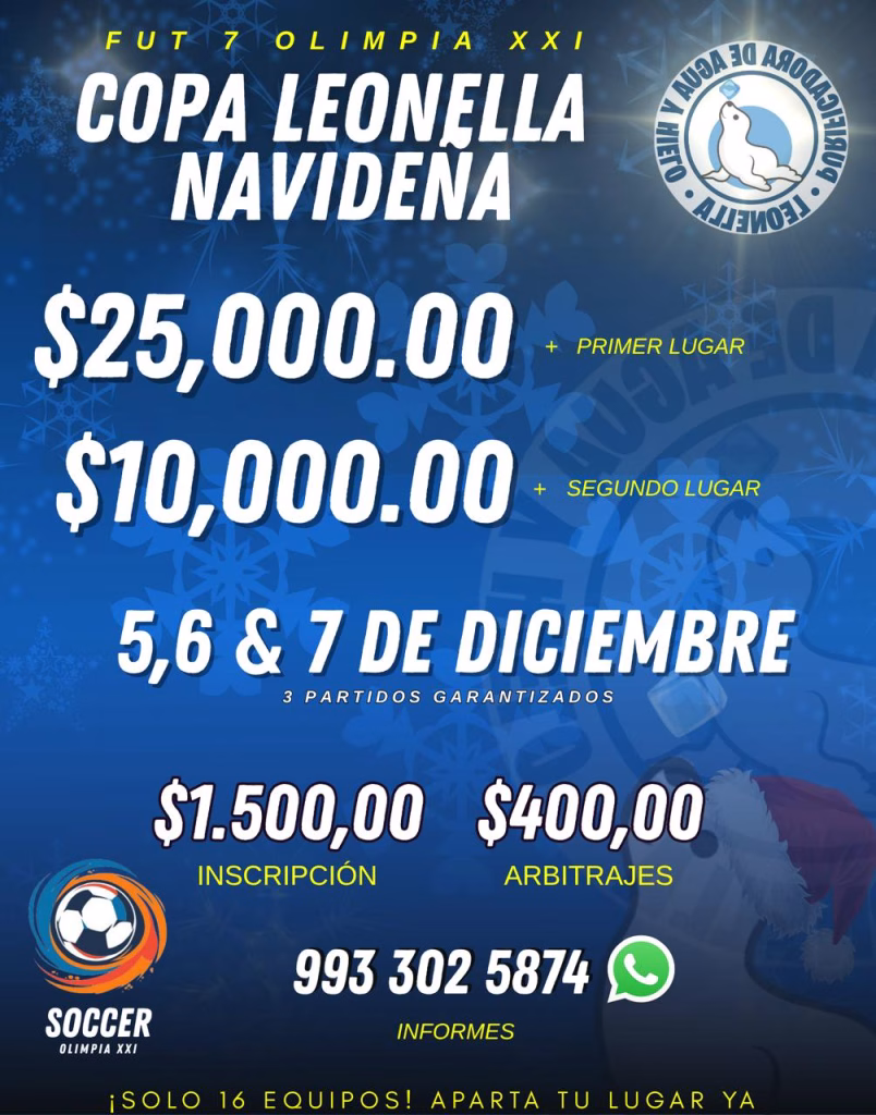 Copa Leonella Navideña: Nace Un Torneo Decembrino Que Promete Unir Familias Y Encender La Pasión Por El Fútbol En Tabasco 72 Whatsapp Image 2025 11 18 At 1.46.27 Pm