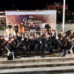 Fotografía Nocturna De La Banda Sinfónica Del Estado De Tabasco Durante Su Concierto En La Plaza Principal De Frontera, Centla. S