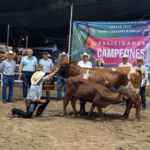 Fotografía Panorámica En Exteriores De La Premiación De La Exposición Ganadera Regional Tabasco 2026 En El Marco De La Feria Tabasco. Un Nutrido Grupo De Productores, Ganaderos Con Sombreros Vaqueros Y Autoridades Posan Sonrientes Frente A Dos Lonas Publicitarias.
