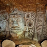 Esculturas Monumentales Talladas En Arcilla Dentro Del Museo De Arte Subterráneo Rafael León En Villahermosa, Inspiradas En Las Culturas Maya, Olmeca Y Mexica, Forman Parte De La Obra Conocida Como La Locura Divina.