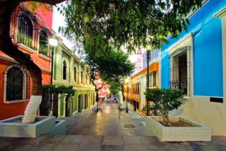 Calles Y Fachadas De La Zona Luz, Barrio Mágico De Villahermosa, Tabasco