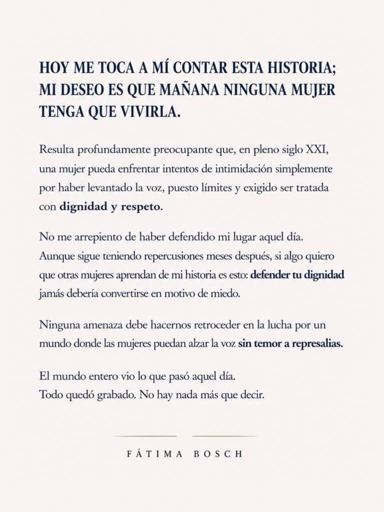 Nawat Itsaragrisil Solicita La Detención De La Tabasqueña Fátima Bosch Y La Soberana Responde Con Firmeza 73 Comunicado De Fatima Bosch