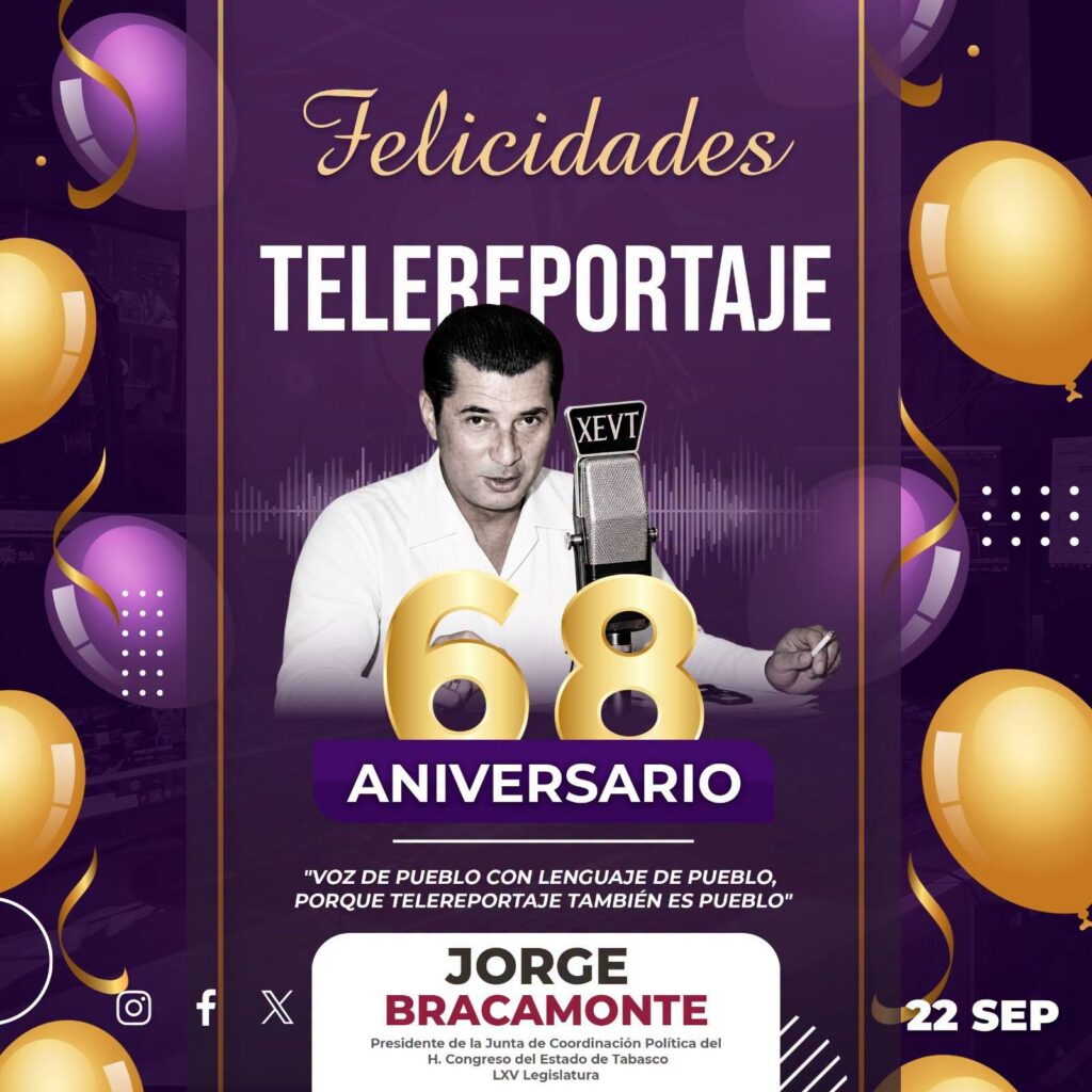 El Legado Del Periódico Del Aire: Actores Políticos, Medios Y Sociedad Celebran 68 Años De Telereportaje En Tabasco El Legado Del Periódico Del Aire: Actores Políticos, Medios Y Sociedad Celebran 68 Años De Telereportaje En Tabasco