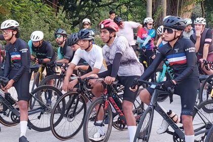 Ciclistas Tabasqueños En Entrenamiento Previo Sobre Ruta, Preparándose Para Competir Este Domingo En L’étape Tabasco By Tour De France.