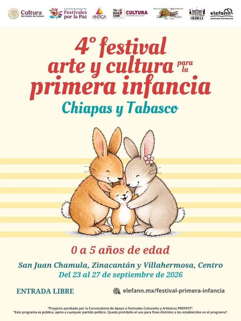 Tabasco Será Sede Por Primera Vez Del Festival De Arte Y Cultura De La Primera Infancia Tabasco Será Sede Por Primera Vez Del Festival De Arte Y Cultura De La Primera Infancia