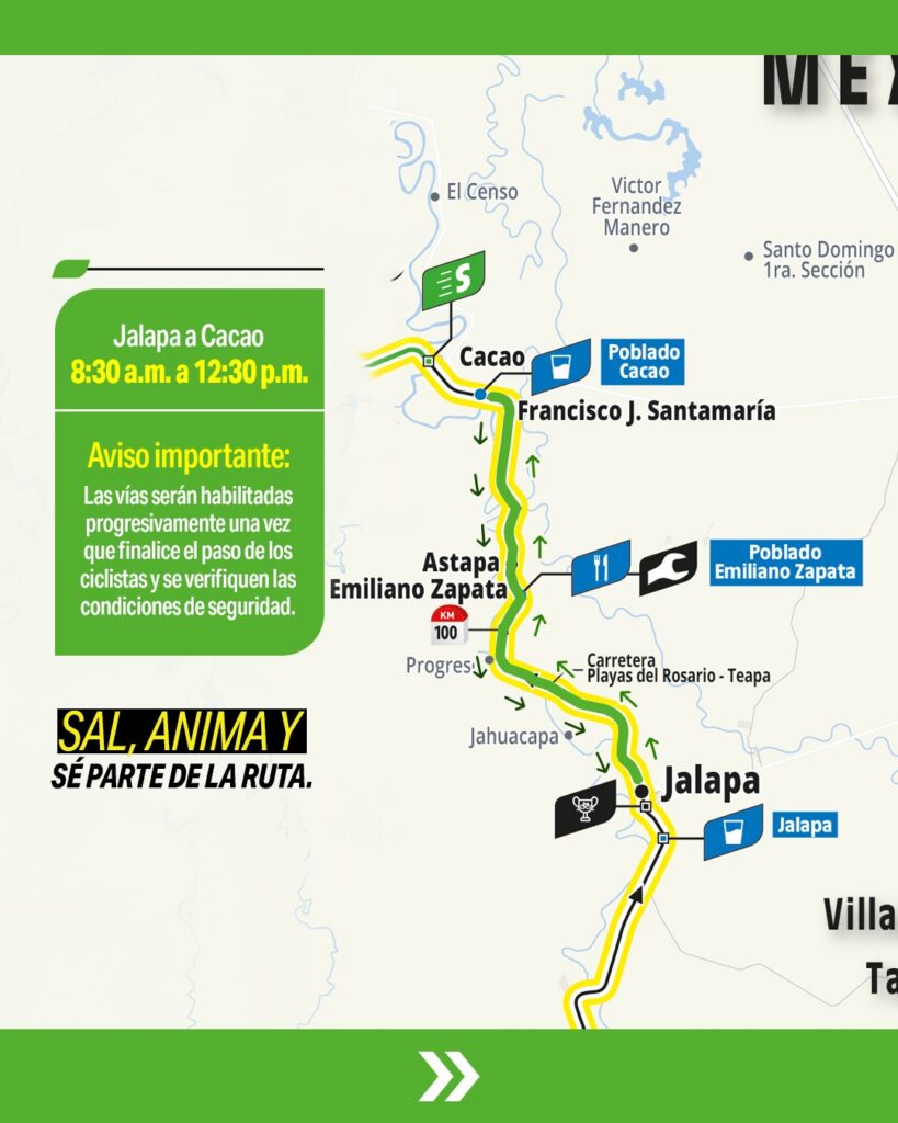L’étape Tabasco 2026 Llega Este Domingo: Habrá Cierres Viales En Jalapa Por El Paso De Ciclistas 72 Whatsapp Image 2026 09 05 At 20.02.29
