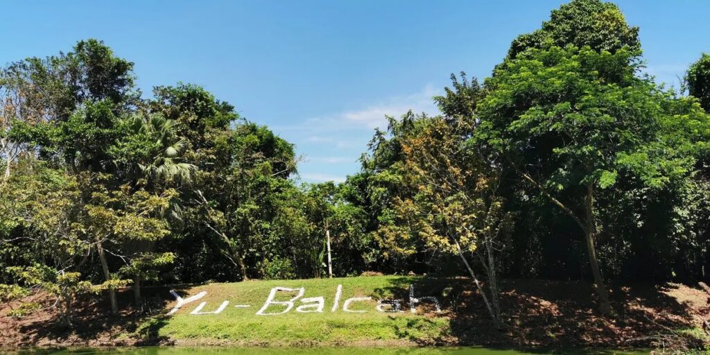 Yu-Balcah: Selva De Las Mil Voces | El Santuario Natural De Tacotalpa Que Resiste Entre La Historia, La Conservación Y Los Retos Ambientales 75 Letrero Con El Nombre &Quot;Yu-Balcah&Quot; Rodeado De La Vegetación Y Selva De La Reserva En Tacotalpa.