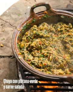 Chaya Con Plátano Verde Y Carne Salada: Receta Y Memoria De Tabasco Chaya Con Plátano Verde Y Carne Salada