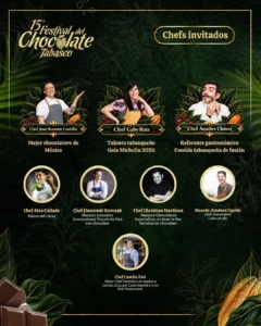 Chefs Del Festival Del Chocolate Tabasco 2026: Lupita Vidal, Gaby Ruiz, Aquiles Chávez Y Más Chefs Del Festival Del Chocolate Tabasco 2026: Lupita Vidal, Gaby Ruiz, Aquiles Chávez Y Más