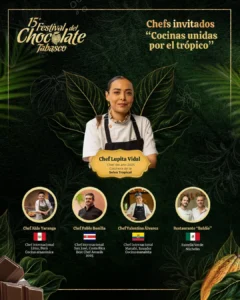 Chefs Del Festival Del Chocolate Tabasco 2026: Lupita Vidal, Gaby Ruiz, Aquiles Chávez Y Más Chefs Del Festival Del Chocolate Tabasco 2026: Lupita Vidal, Gaby Ruiz, Aquiles Chávez Y Más