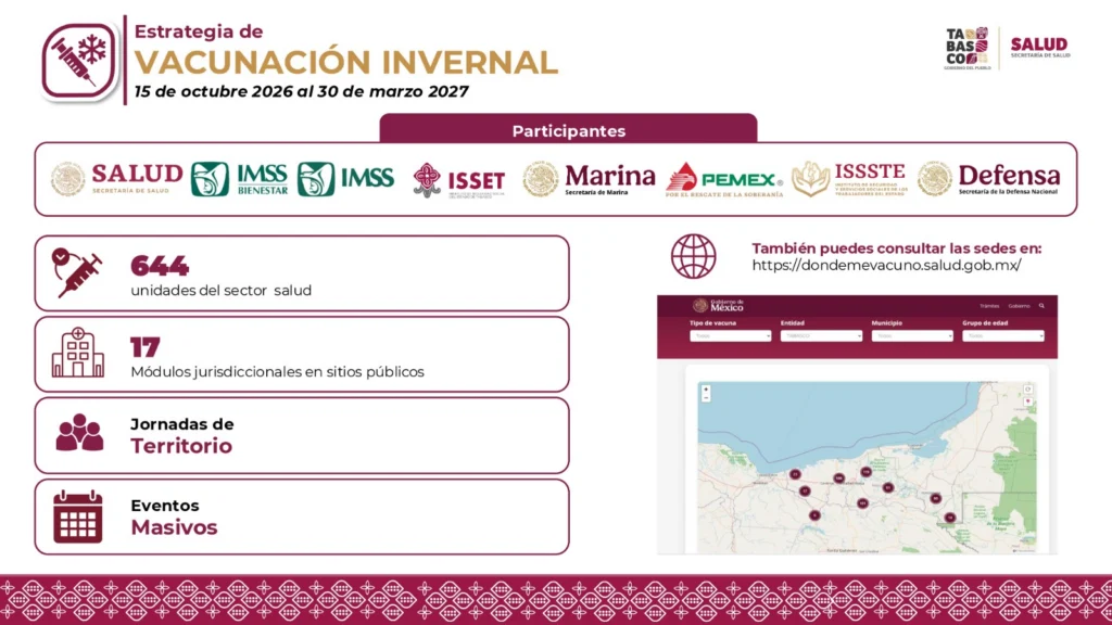 Conoce Dónde Vacunarte En Tabasco: Avanza La Campaña De Vacunación De Temporada Invernal Y Contra El Vph Para Prevenir Enfermedades Conoce Dónde Vacunarte En Tabasco: Avanza La Campaña De Vacunación De Temporada Invernal Y Contra El Vph Para Prevenir Enfermedades