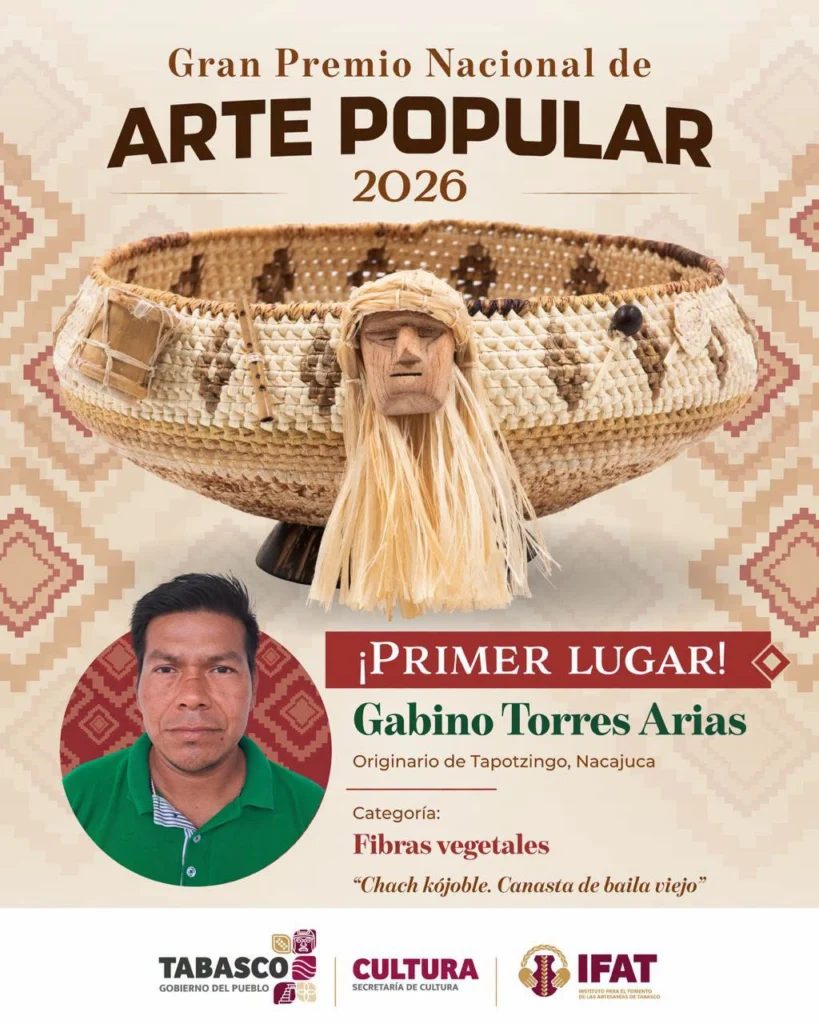 Orgullo Tabasqueño: Gabino Torres Arias Triunfa En El Gran Premio Nacional De Arte Popular 2026 Orgullo Tabasqueño: Gabino Torres Arias Triunfa En El Gran Premio Nacional De Arte Popular 2026